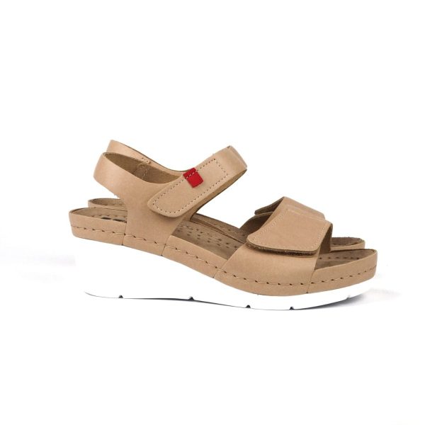 Ženske kožne sandale Leon 1080 Bež