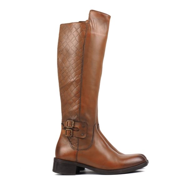 Ženske kožne čizme 5249 Braon