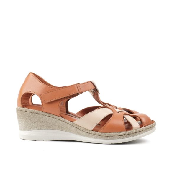 Ženske kožne sandale 694 Taba