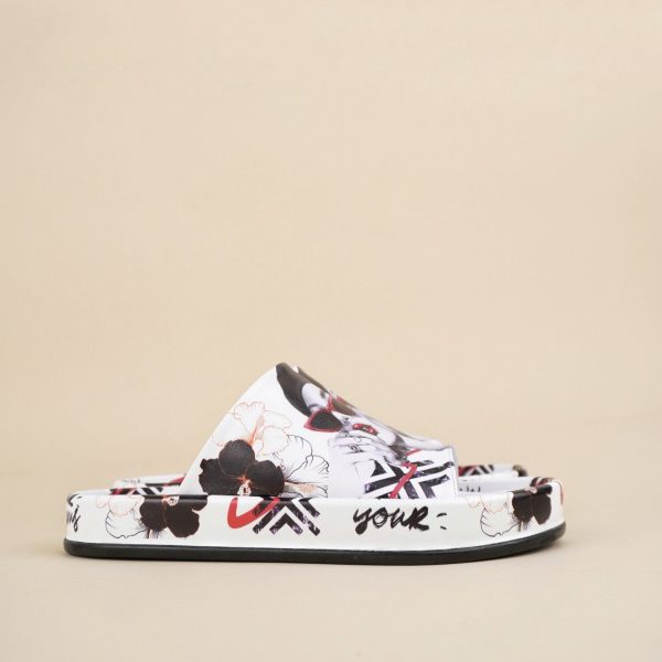 Ženske kožne papuče Invento 2163 White