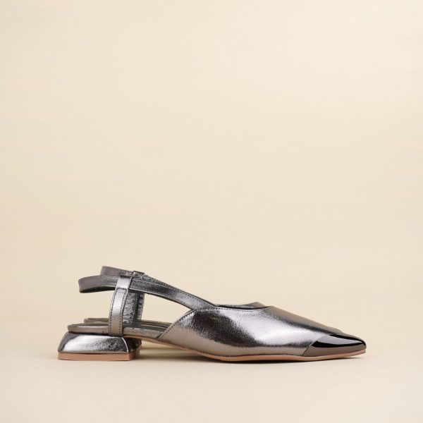 Ženske kožne sandale Invento 5040A Platin