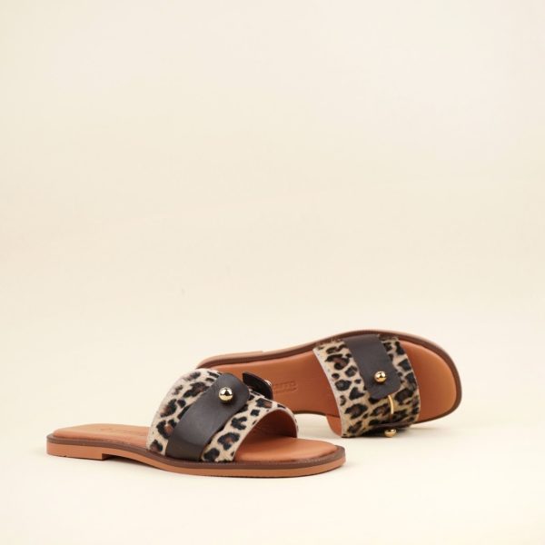 Ženske kožne papuče Invento TML72T Leo-coco