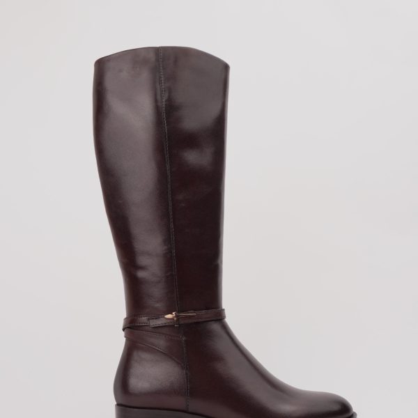 Ženske kožne čizme Tamaris 25529-43 Mahagony