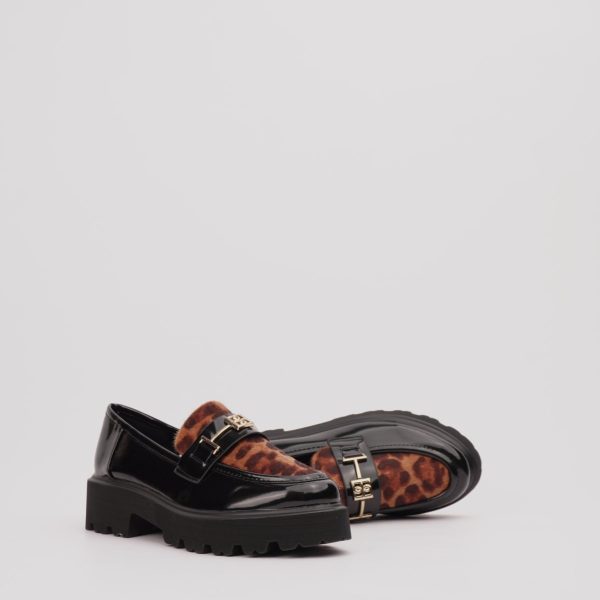 Ženske mokasine C482 Black/leo