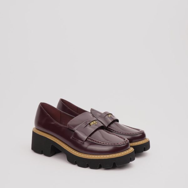 Ženske mokasine L282527 Burgundy