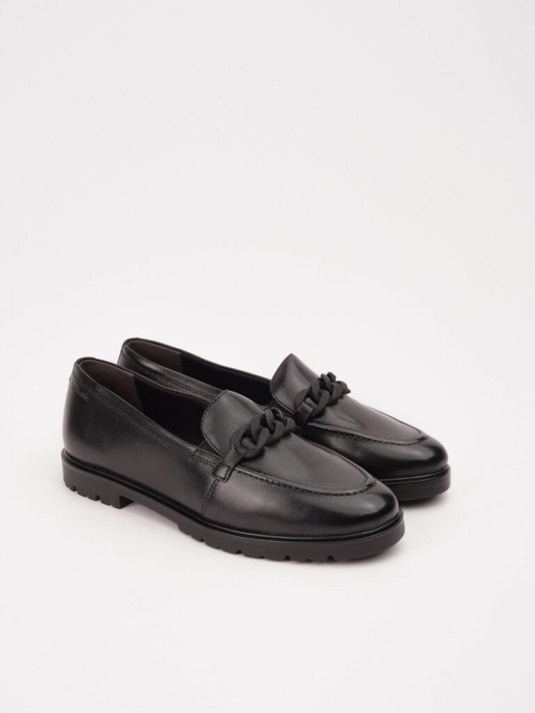 Ženske kožne mokasine Tamaris 24201-41 Black leather