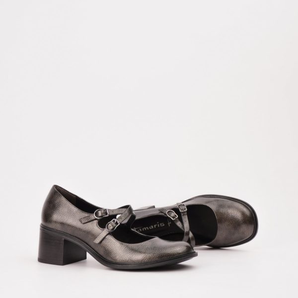 Ženske cipele na štiklu Tamaris 22459-45 Pewter