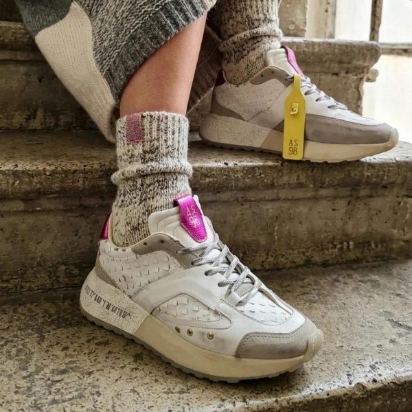 Ženske kožne patike AirStep bele C01103